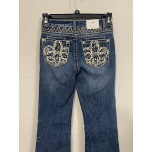 JUICY COUTURE girl’s Size 10 black stretch Boot cut jeans. POCKETS